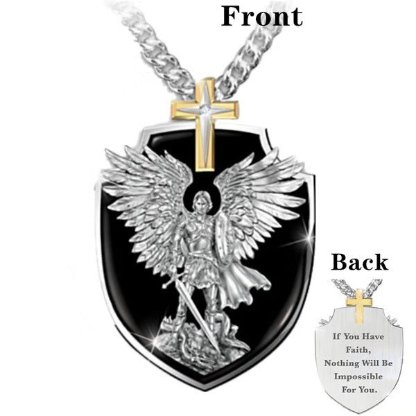 Men's Personalized Cross Pendant Necklace