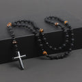 Cross-shaped religious necklace