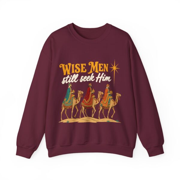 Wise Men Still Seek Him Retro Christian Christmas Sweatshirt