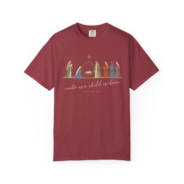 14100682611488535781_2048.jpeg Unto Us a Child Is Born Nativity Christian Christmas T-Shirt