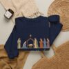 14579025580313496838_2048.jpeg Unto Us a Child Is Born Nativity Christian Christmas Sweatshirt