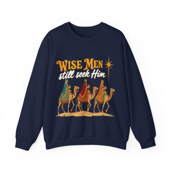 Wise Men Still Seek Him Retro Christian Christmas Sweatshirt