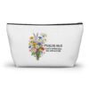 Floral Faith Accessory Pouch — T-Bottom Zipper Bag