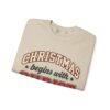 5779213018624189000_2048.jpeg Christmas Begins with Christ Vintage Varsity Christian Sweatshirt