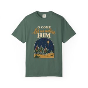 7038221584338013631_2048.jpeg O Come Let Us Adore Him Vintage Christmas T-Shirt