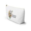 Floral Faith Accessory Pouch — T-Bottom Zipper Bag